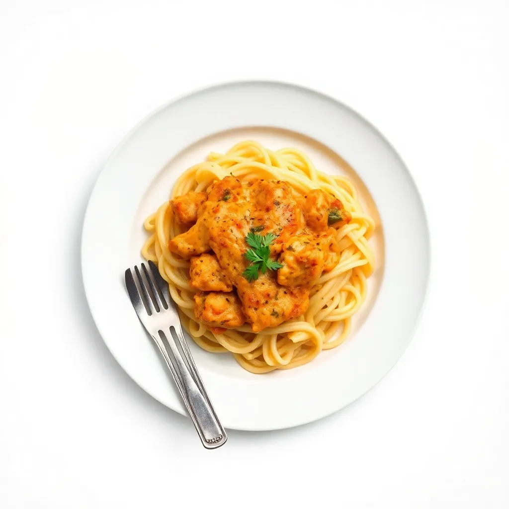 Spiced Chicken Bake with Egg Noodles