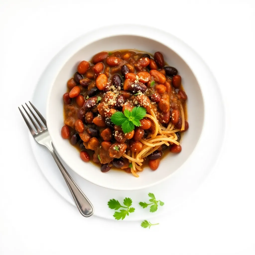 American Spiced Black Beans Casserole