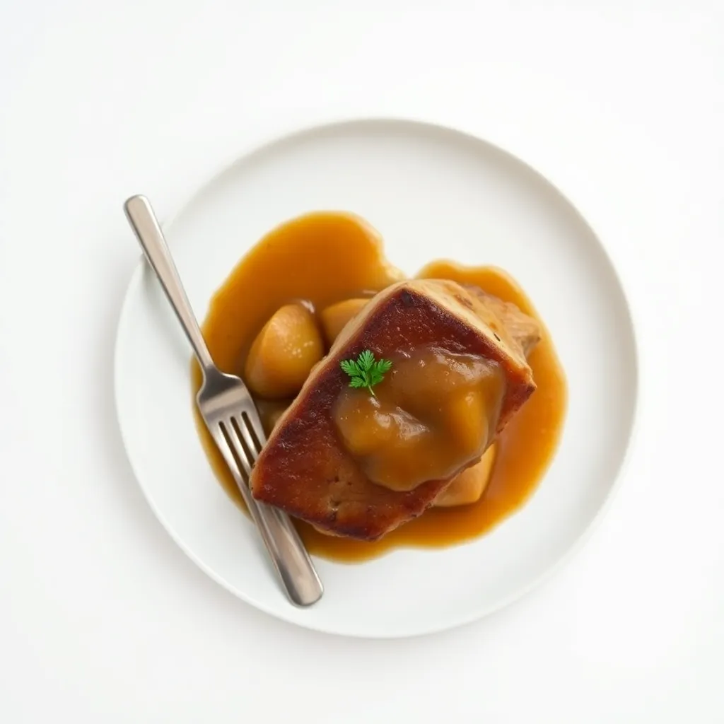 Roasted Pork Belly with Apple Sauce
