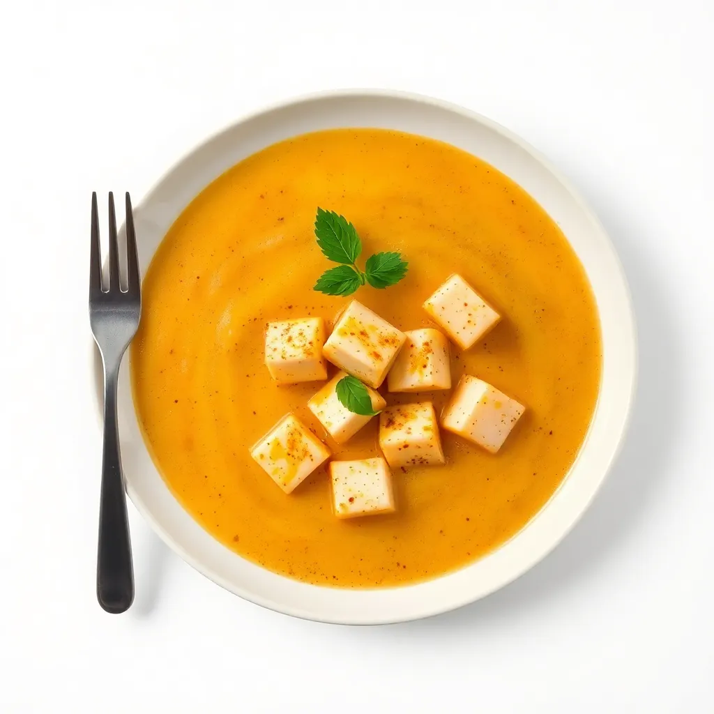 Garlicky Firm Tofu Soup