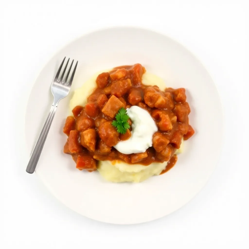 Weeknight Turkey Chili with Mashed Potatoes