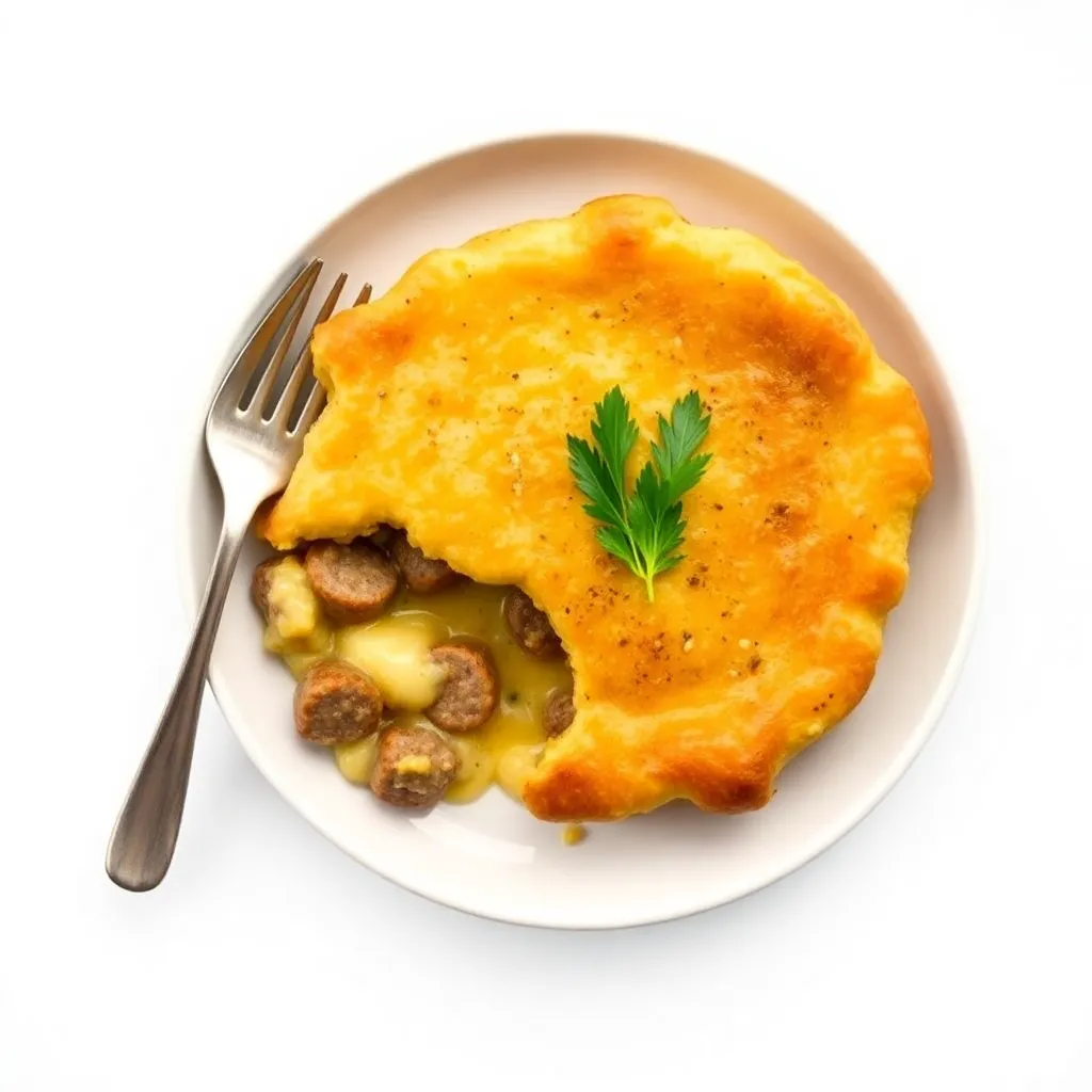 Herb-Crusted Smoked Sausage Pot Pie