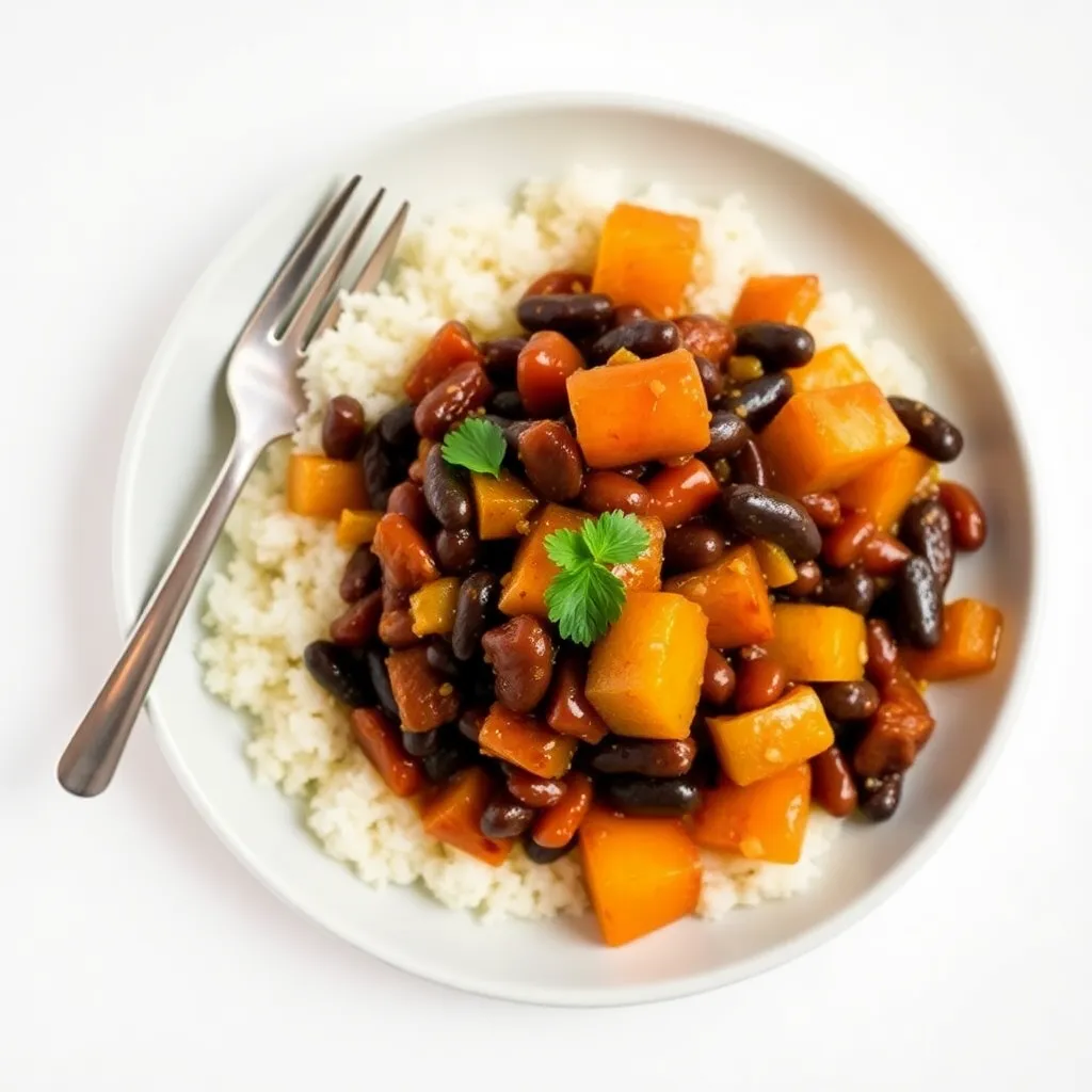 Honey-Glazed Black Beans Stir-Fry