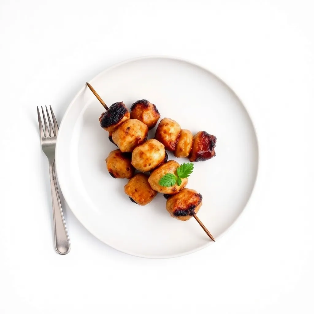 Chicken Skewers Bush Silverbeet