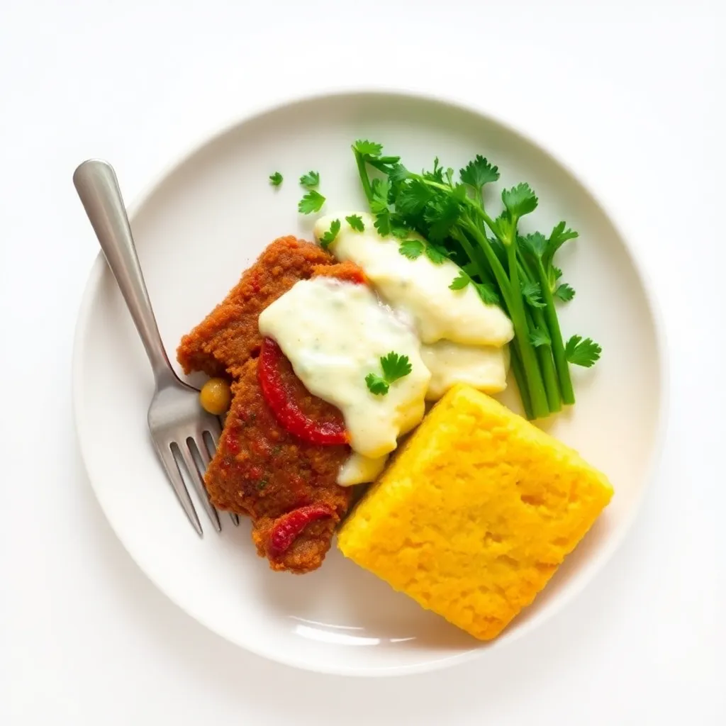 Family-Style Chickpeas Meatloaf with Cornbread