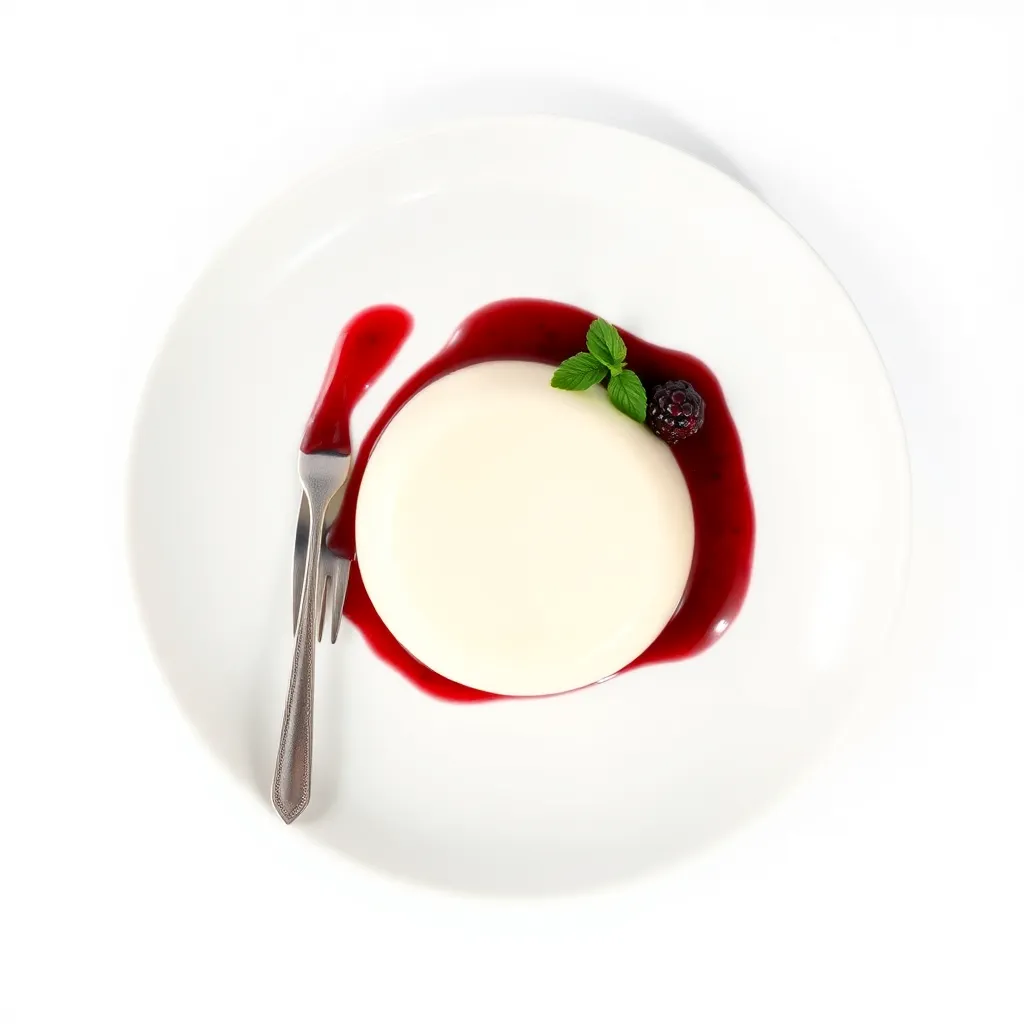 Panna Cotta with Berry Coulis
