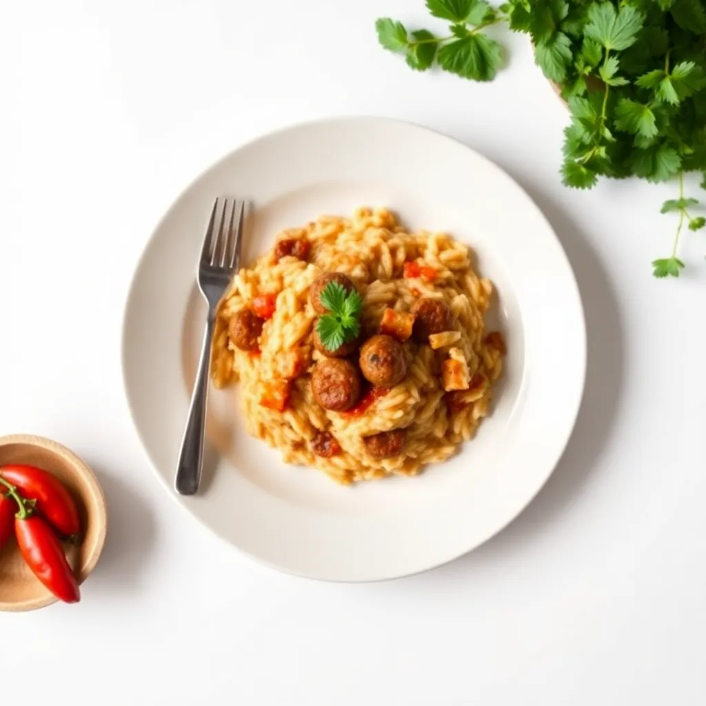 Fiery Italian Sausage Risotto