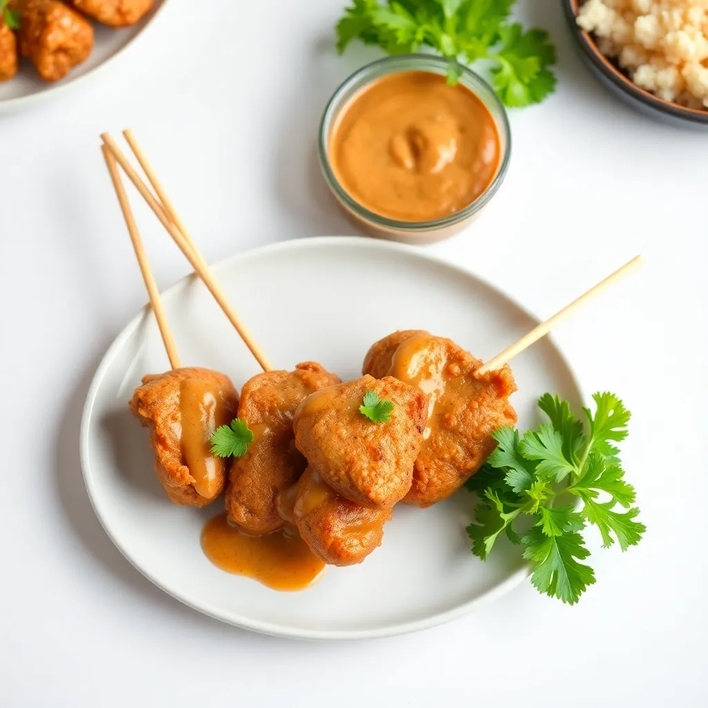 Chicken Satay with Peanut Sauce