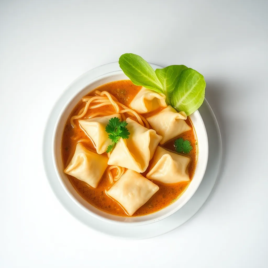 Noodle Soup with Wontons
