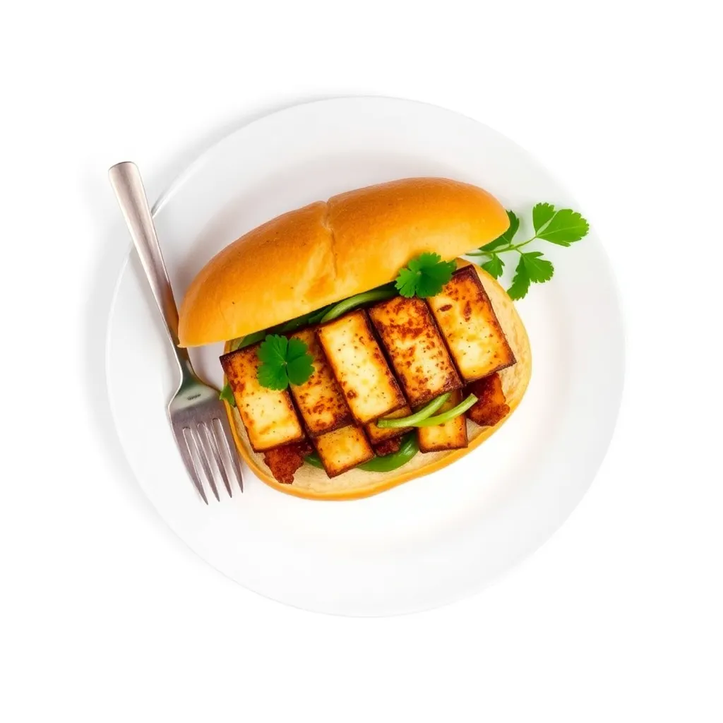 Roasted Firm Tofu Banh Mi