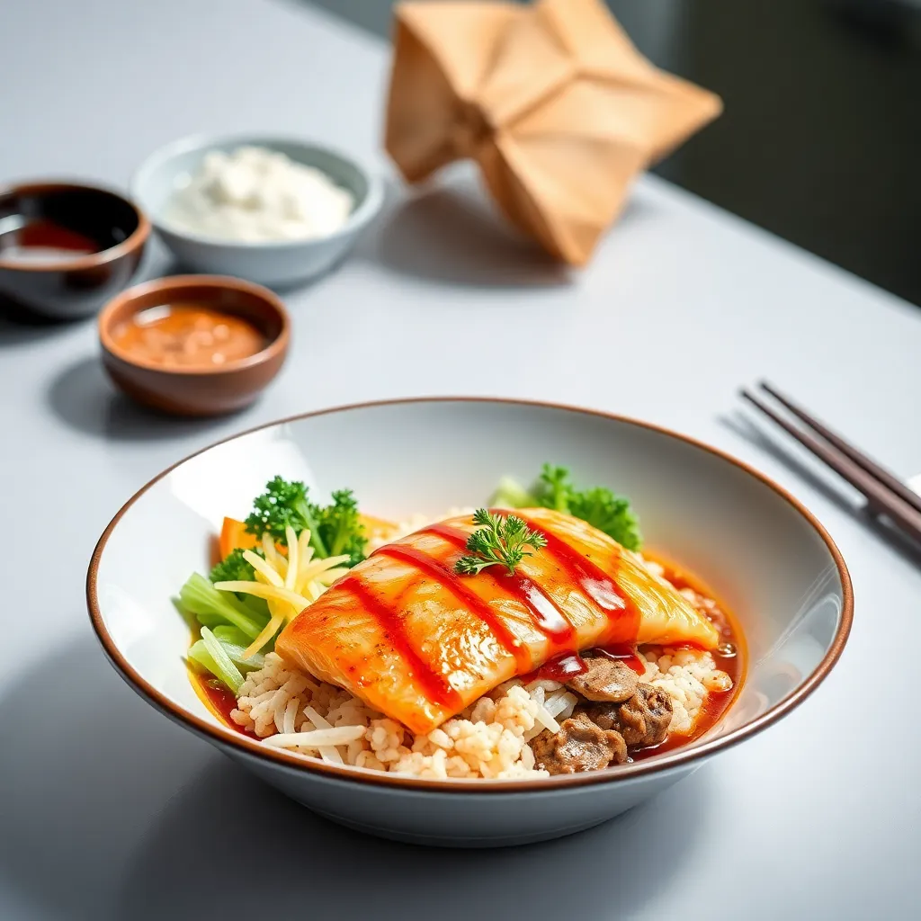 Salmon Teriyaki Donburi