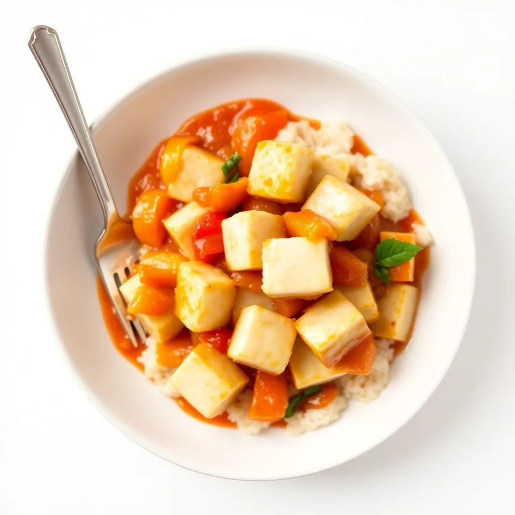 Zesty Firm Tofu Sweet and Sour
