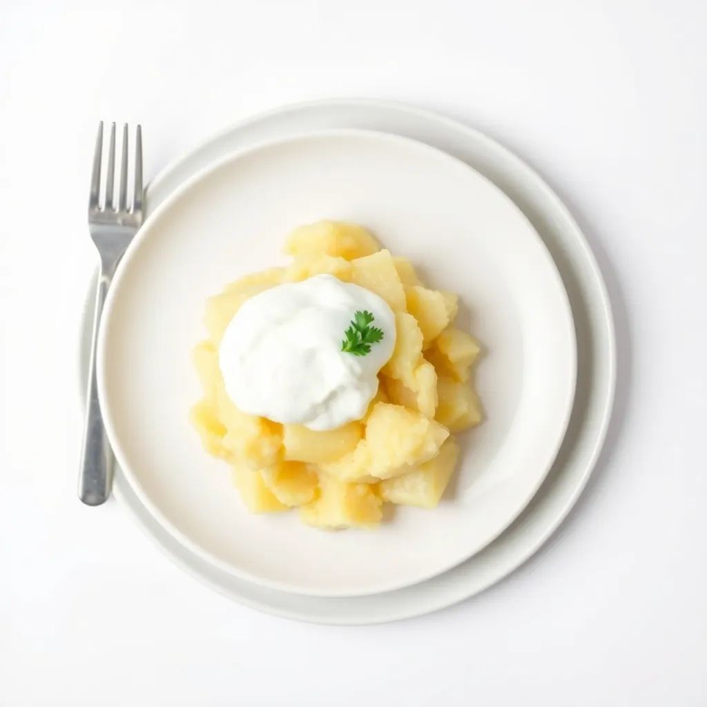 Smashed Potatoes with Sour Cream