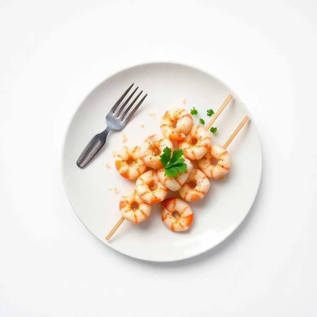 Fusion Creamy Shrimp Skewers